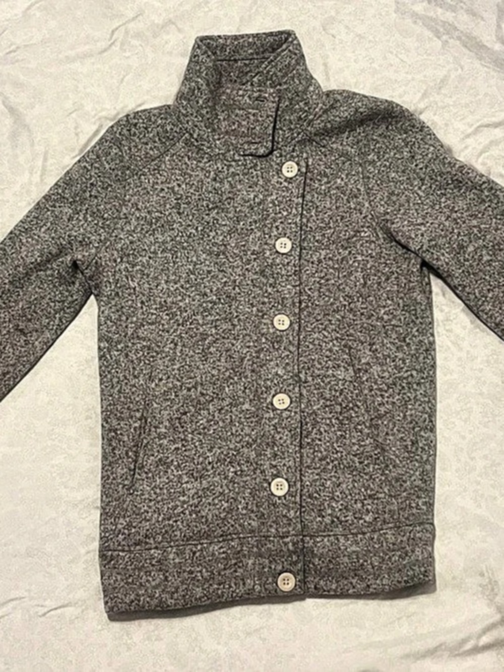 The North Face Women's Crescent Sunset Hooded Sweater Gray Fleece Size XL